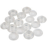 Zeilringen set kunststof doorzichtig 12mm