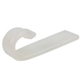 Carrosseriehaak vlak nylon wit 10 stuks
