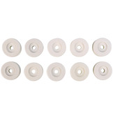 Elastisch koordhouder rond carrosseriehaak nylon 25mm wit 10 stuks