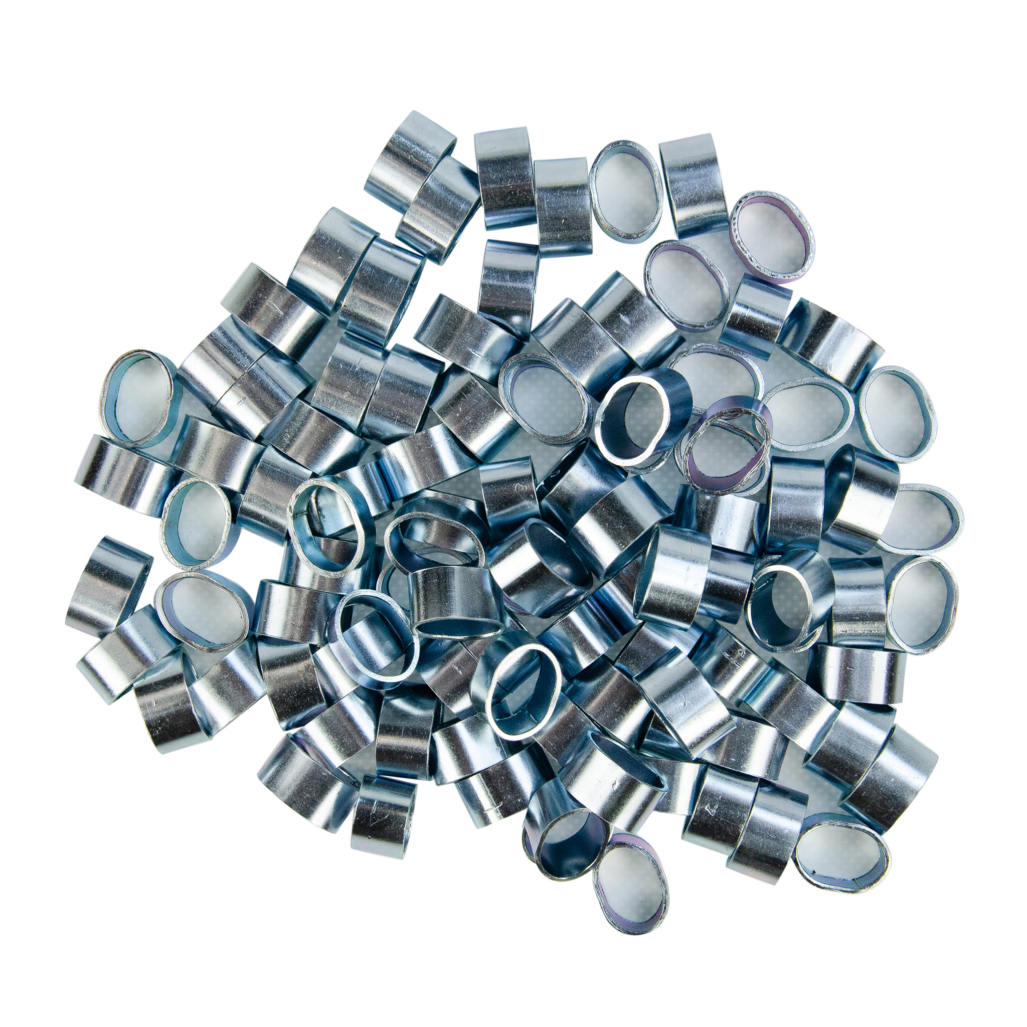 Stalen kabelklem voor 6mm en 8mm elastisch koord 100 stuks