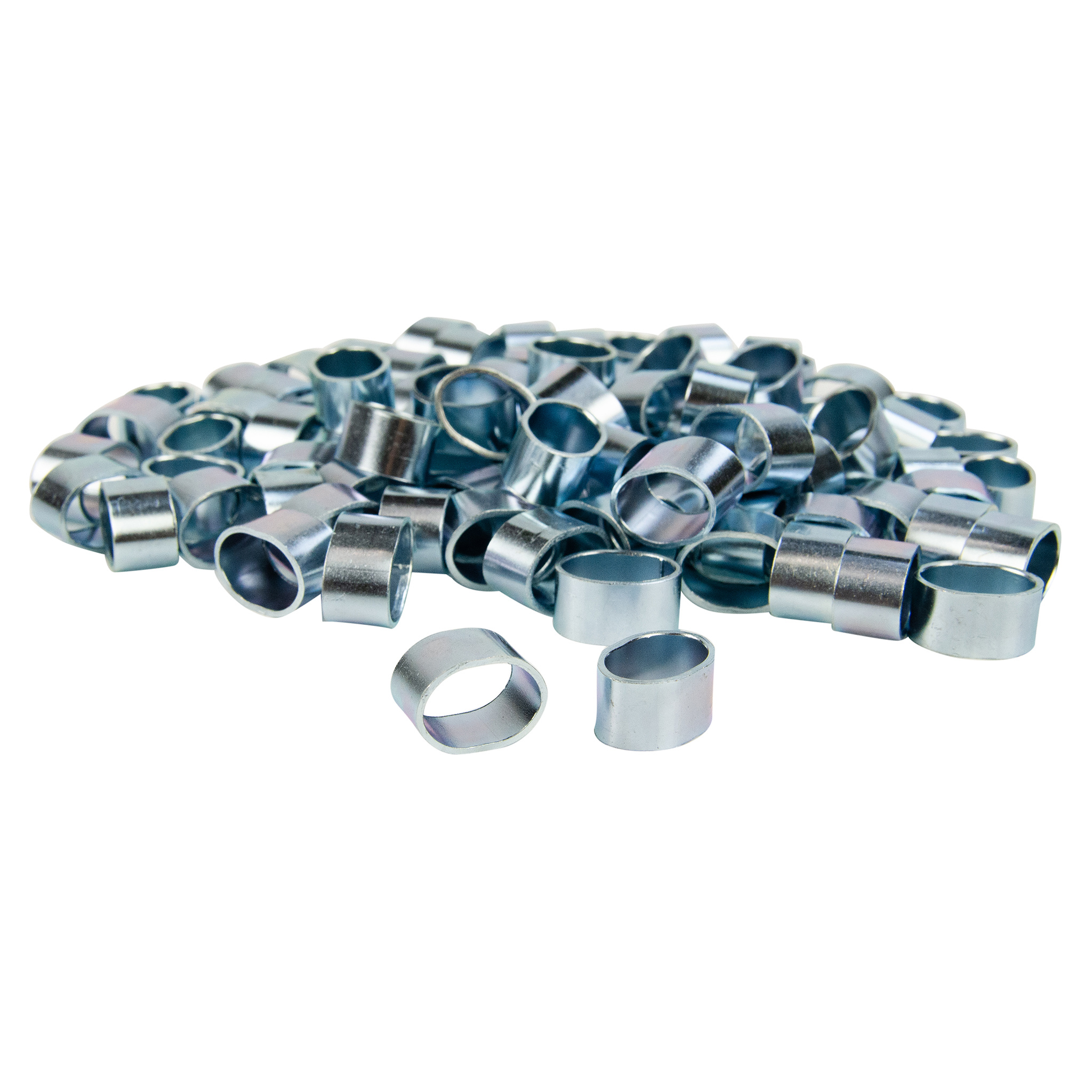 Stalen kabelklem voor 6mm en 8mm elastisch koord 100 stuks