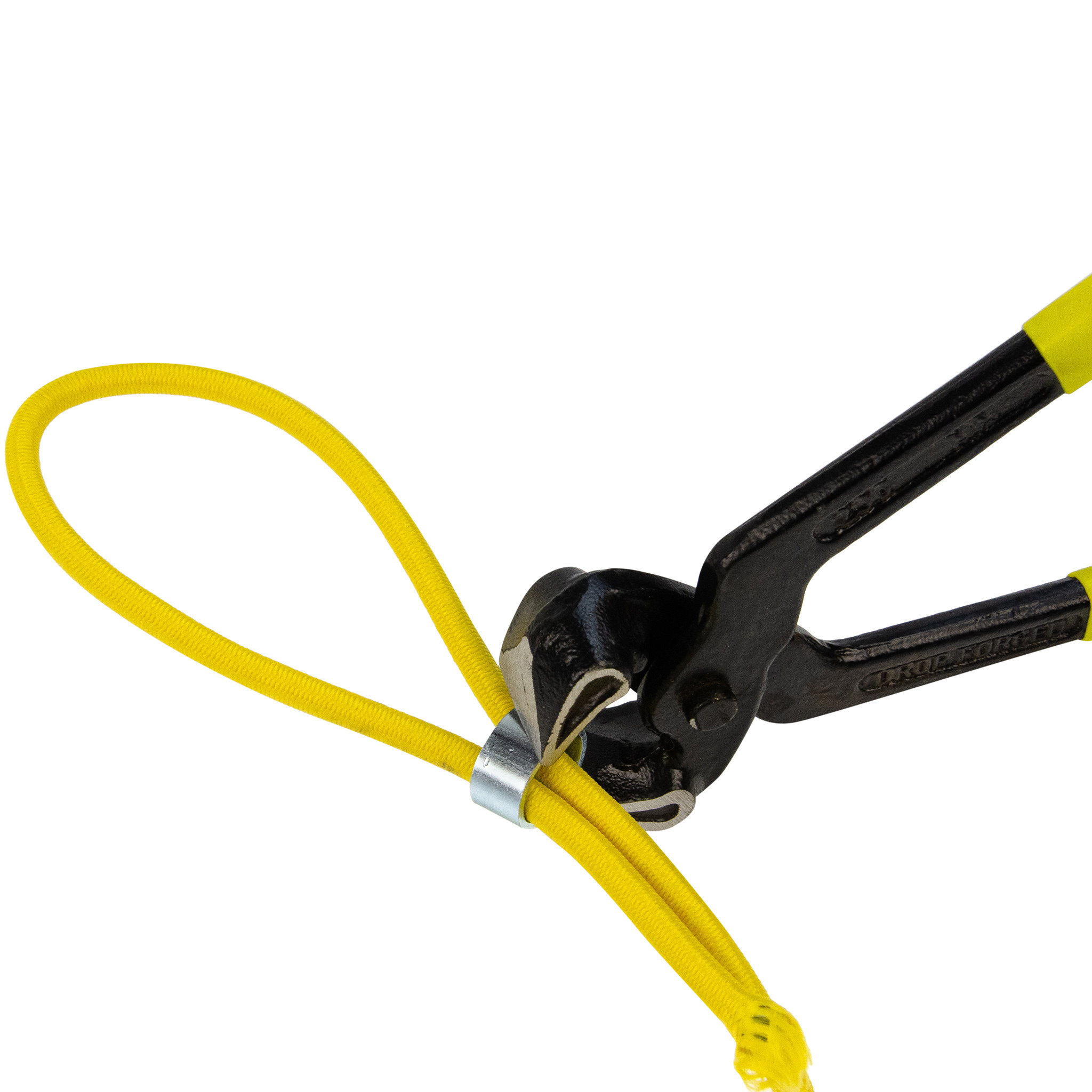 Stalen kabelklem voor 6mm en 8mm elastisch koord 100 stuks