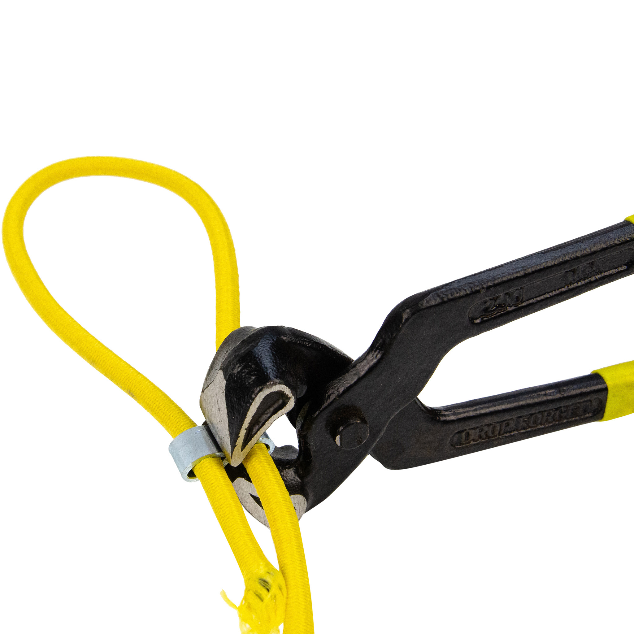 Stalen kabelklem voor 6mm en 8mm elastisch koord 100 stuks
