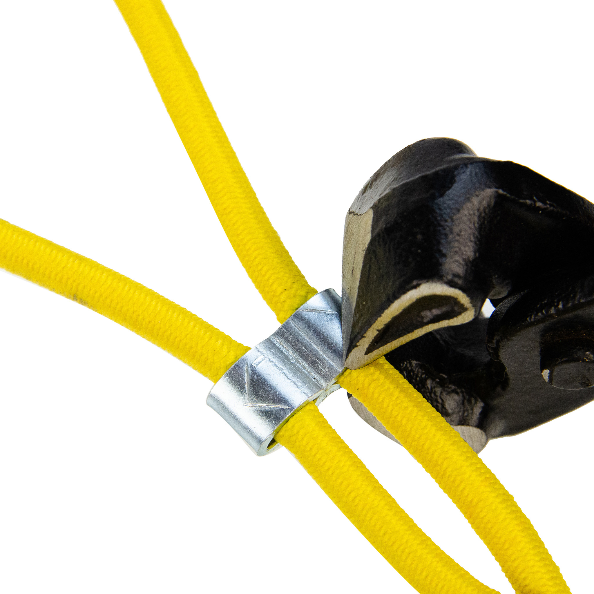 Stalen kabelklem voor 6mm en 8mm elastisch koord 100 stuks