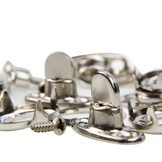 Tourniquet sluiting nickel 10mm set draaisluiting 4 stuks