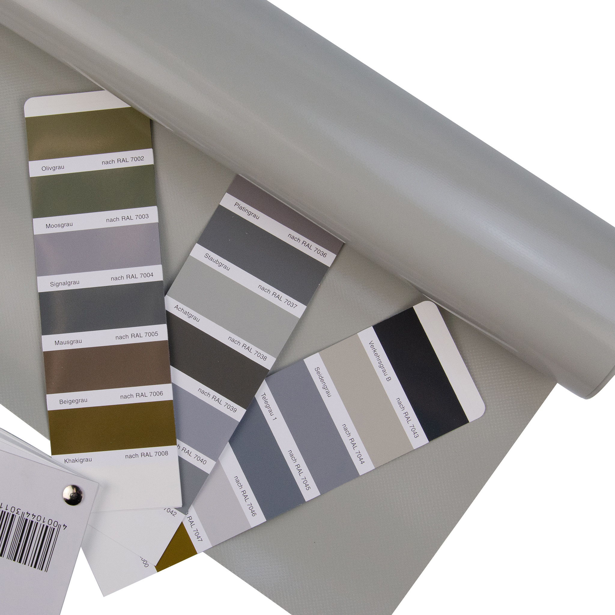 Pvc zeildoek - 680gr Agaatgrijs 7038 - Vlamvertragend FR B1