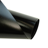 Pvc zeildoek - 680gr Gitzwart 9005 - Vlamvertragend FR B1