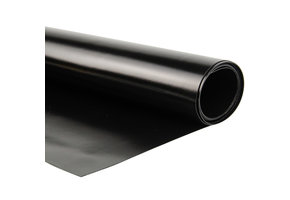 Pvc zeildoek - 680gr Gitzwart 9005 - Vlamvertragend