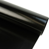 Pvc zeildoek - 680gr Gitzwart 9005 - Vlamvertragend FR B1