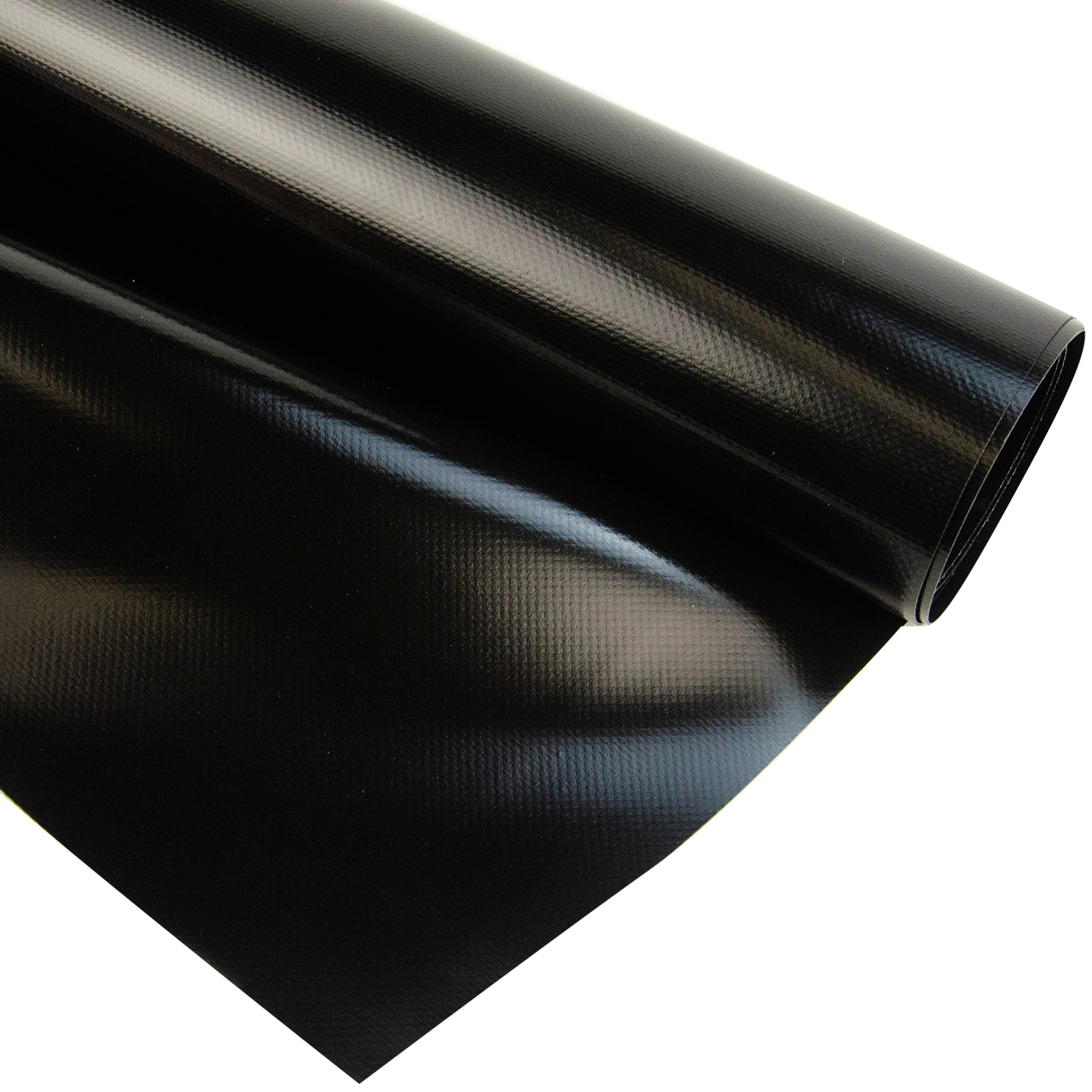 Pvc zeildoek - 680gr Gitzwart 9005 - Vlamvertragend FR B1
