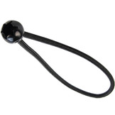 Spanner met bal 18cm elastiek zwart 10 stuks