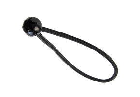 Spanner met bal 18cm elastiek zwart 10 stuks