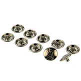 Q-Snap drukknoop Deel A Cap rvs 316