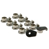 Q-Snap drukknoop C Stud rvs 316