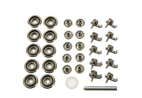 Q-snap drukknopen set rvs 316 schroefbaar