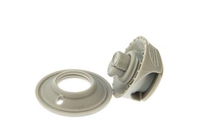 Perfix button grijs 10 stuks