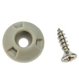 Perfix receiver schroefbaar grijs drukknoop 10 stuks