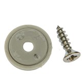 Perfix receiver schroefbaar grijs drukknoop 10 stuks