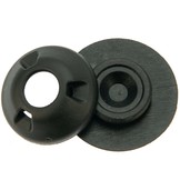 Perfix receiver doek op doek zwart drukknoop 10 stuks