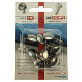 Caf 316 drukknopen A cap 4,2mm rvs 10 stuks