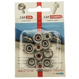 Caf 316 C stud rvs drukknopen