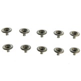 Caf 316 rvs drukknopen doek op doek 10 stuks met gereedschap