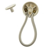 Stayput elastiek spanners 80mm wit nylon