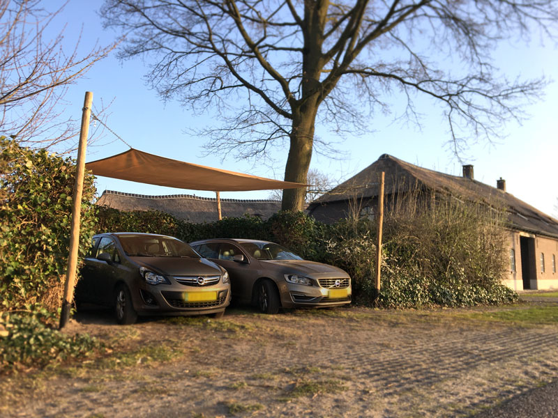 Schaduwdoek 3,6x3,6x3,6 driehoek gelijk 340gr antraciet