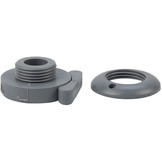 Minax kop drukknopen nylon grijs kunststof bovendeel 10 stuks