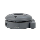 Minax kop drukknopen nylon grijs kunststof bovendeel 10 stuks