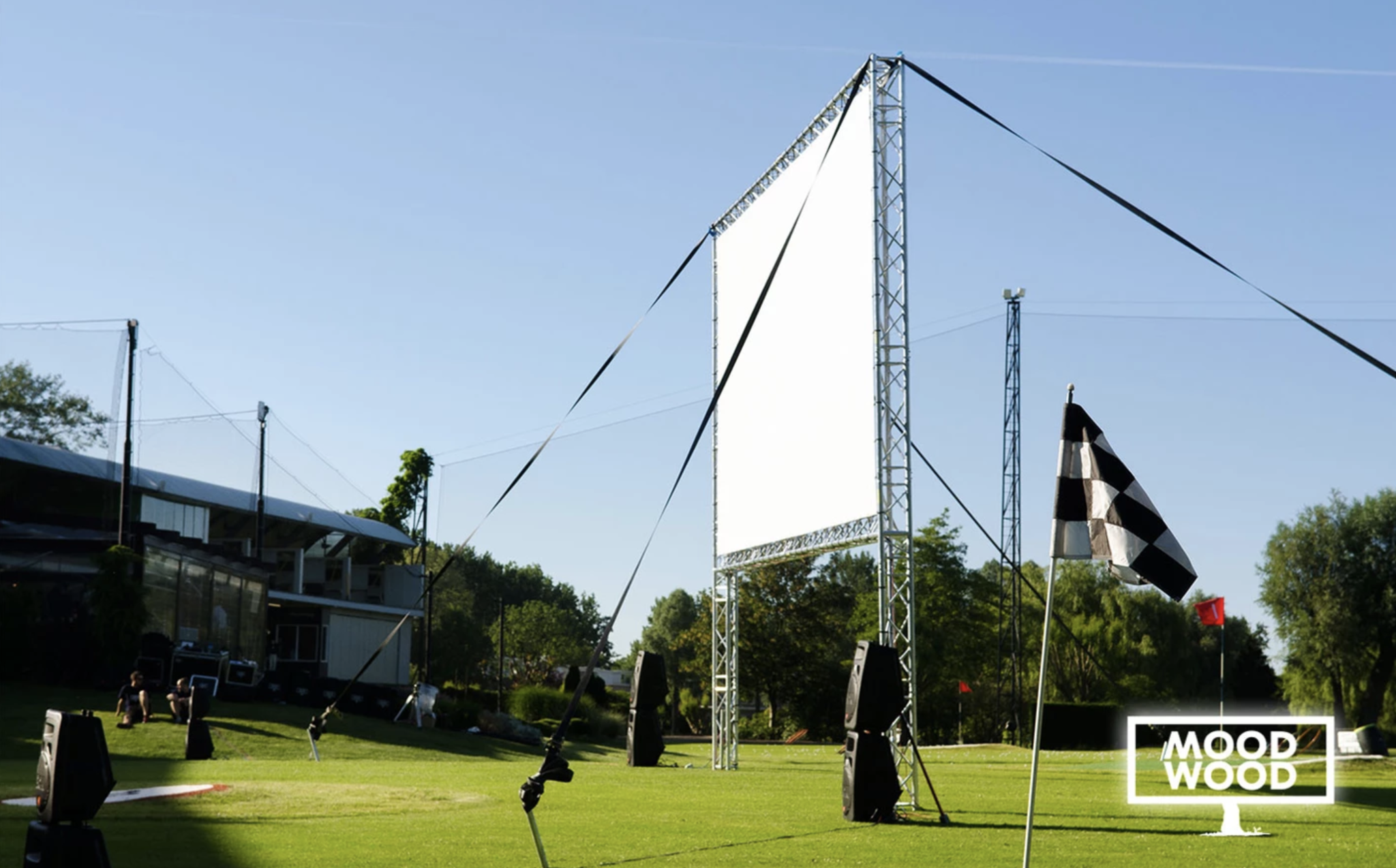 Pvc beamerdoek - 425gr Wit Mat - per meter