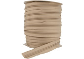 Rits op rol deelbaar 10mm 100 meter beige