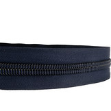 Rits op rol deelbaar 10mm spiraalrits 100 meter navy