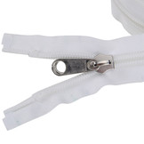 Rits 10mm deelbaar 250cm wit spiraalrits