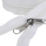 Rits 10mm deelbaar 250cm wit spiraalrits