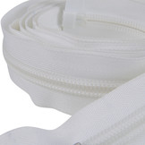 Rits 10mm deelbaar 250cm wit spiraalrits