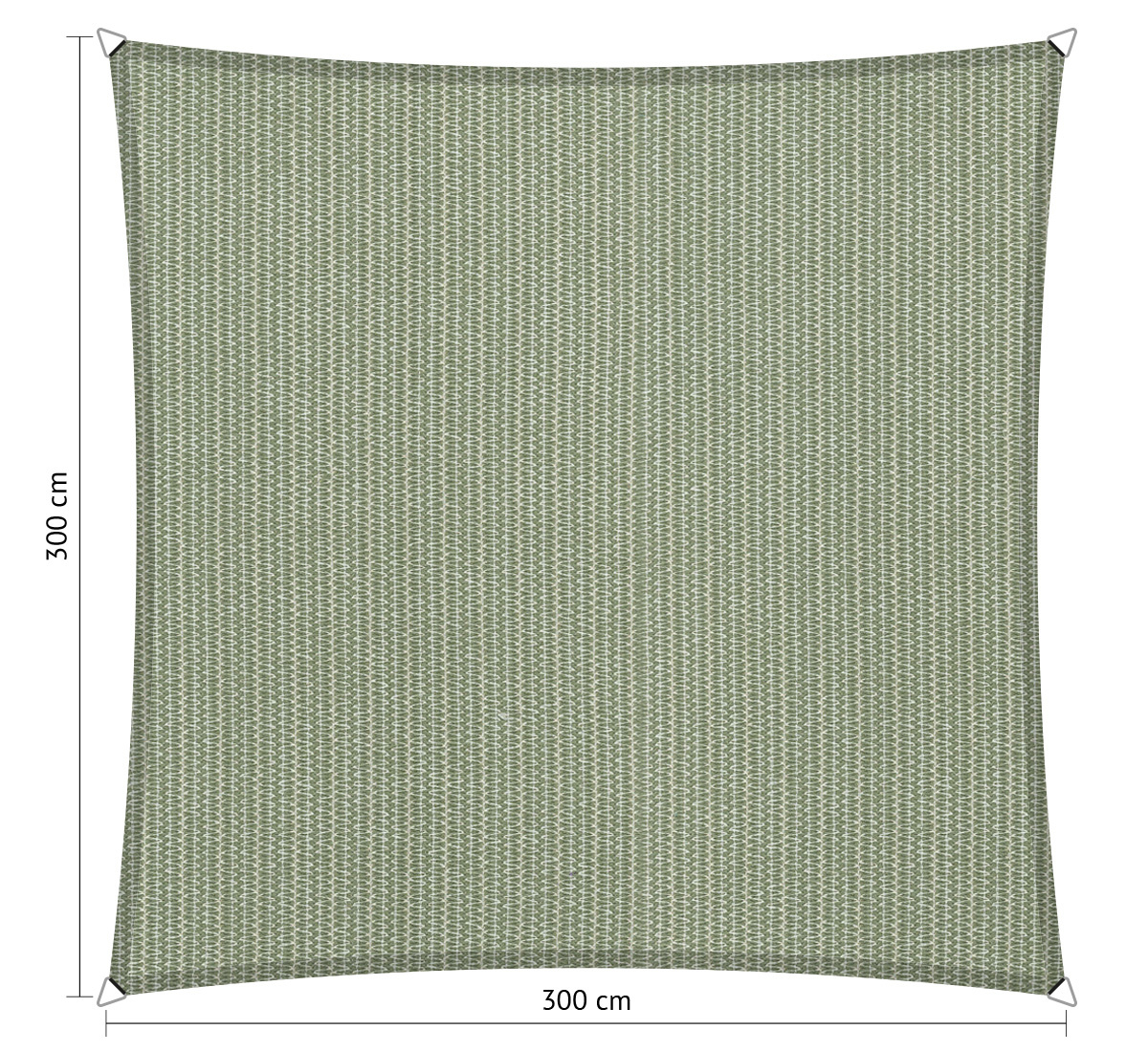 Schaduwdoek Vierkant | 3x3 in Green kopen