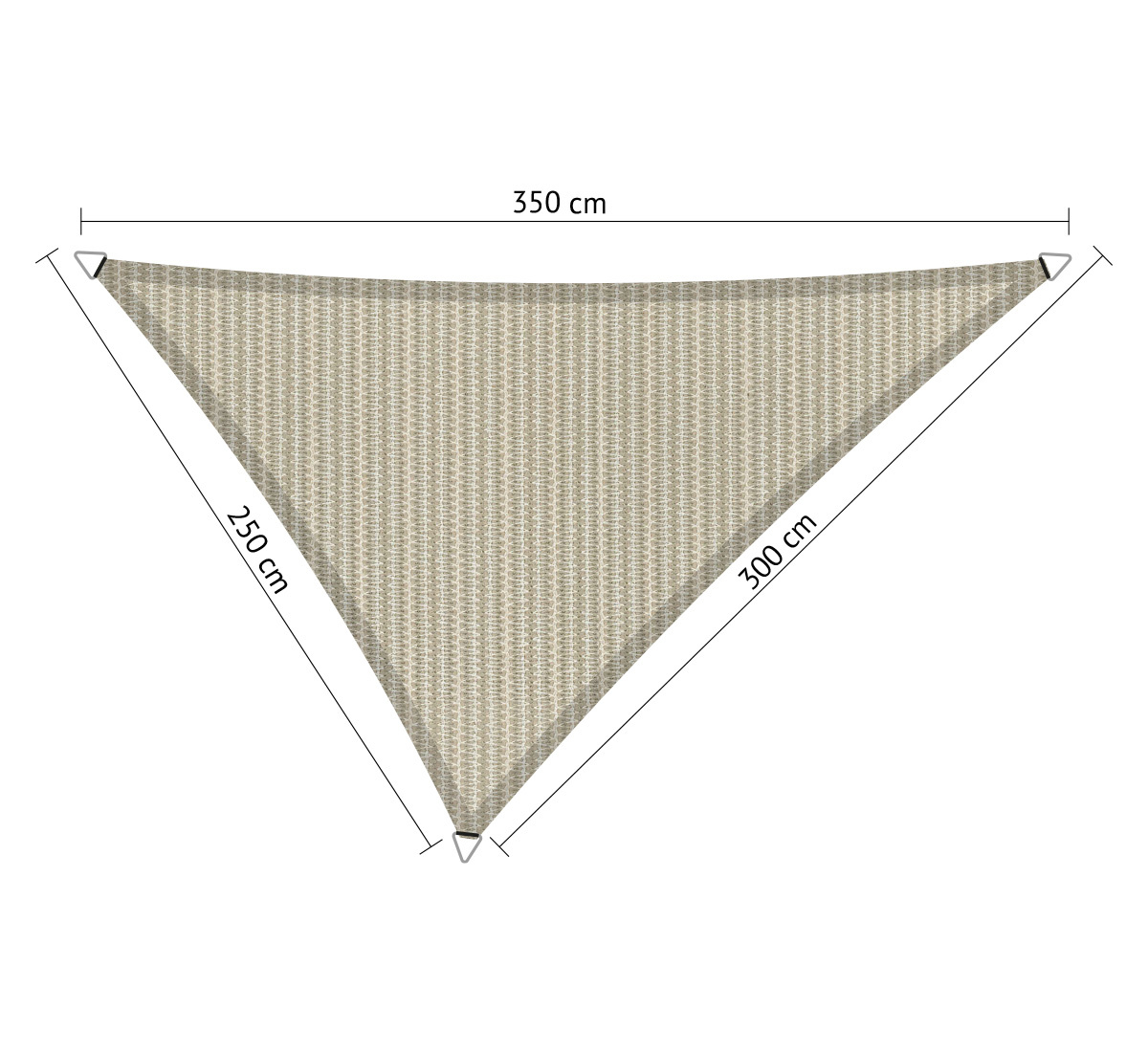 Stun sponsor Wie Schaduwdoek driehoek | 2,5x3x3,5 ongelijkzijdig in Sahara Sand kopen