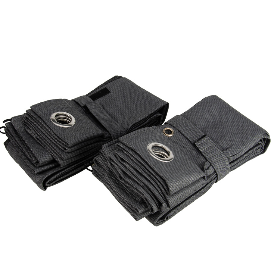 Buiten gordijn 220x137cm Carbon Grey overkapping en veranda