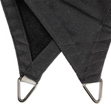 Schaduwdoek driehoek 90 graden 3x4x5 Carbon grey