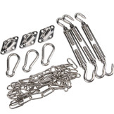 Bevestigingsset schaduwdoek driehoek M8 rvs 316