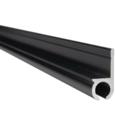 Caravanrail 7mm recht kederprofiel Antraciet 99cm railprofiel