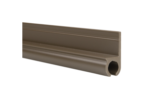 Caravanrail 7mm recht met vlak 99cm taupe mat
