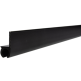Caravanrail 7mm recht kederprofiel Zwart 99cm railprofiel