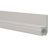 Caravanrail 7mm recht kederprofiel Wit 99cm railprofiel