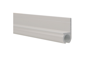 Caravanrail 7mm recht met vlak 99cm wit