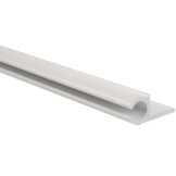 Caravanrail 7mm recht kederprofiel Wit 99cm railprofiel