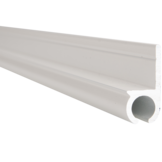 Caravanrail 7mm recht kederprofiel Wit 99cm railprofiel