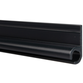 Caravanrail 7mm schuin kederprofiel Antraciet 99cm railprofiel