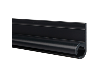 Caravanrail 7mm schuin met vlak 99cm antraciet